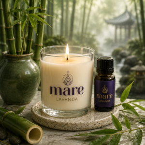 Fragancia Bambú Verde Mare Lavanda para velas, jabones, difusores y aromatizantes de aroma fresco, verde y natural.