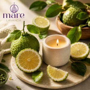 Fragancia Bergamota Mare Lavanda para velas, jabones, difusores y aromatizantes.