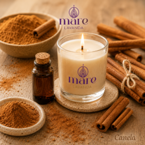 Fragancia Canela Mare Lavanda para velas, jabones, difusores y aromatizantes cálidos y especiados.