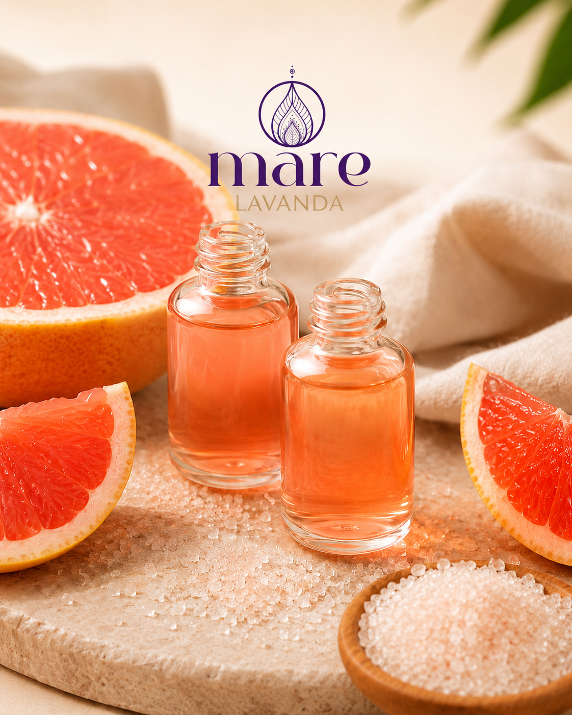 Fragancia Toronja Azucarada Mare Lavanda para velas, jabones, difusores y aromatizantes.