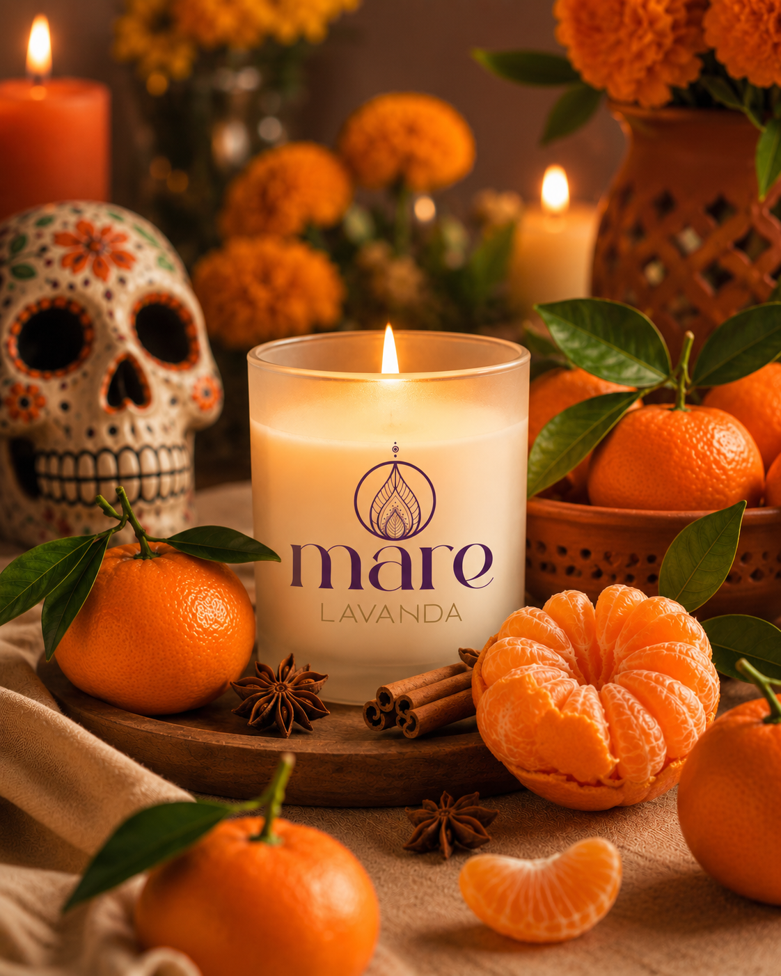 Fragancia Mandarina Mare Lavanda para velas, jabones, difusores y aromatizantes.