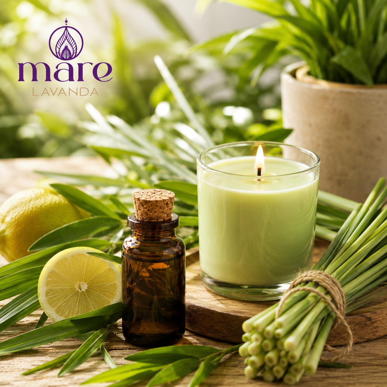 Fragancia Citronella Mare Lavanda para velas, jabones, difusores y aromatizantes naturales.
