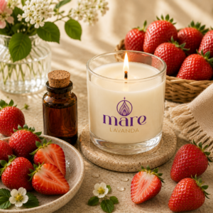 Fragancia Fresa Mare Lavanda para velas, jabones, difusores y aromatizantes frutales premium.