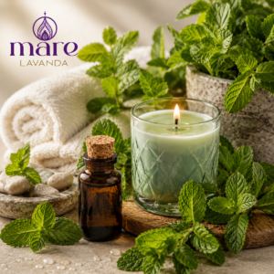 Fragancia Menta Mare Lavanda para velas, jabones, difusores y aromatizantes refrescantes.