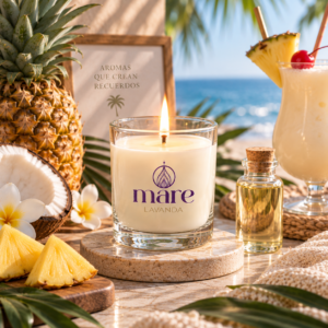 Fragancia Piña Colada Mare Lavanda para velas, jabones, difusores y aromatizantes.