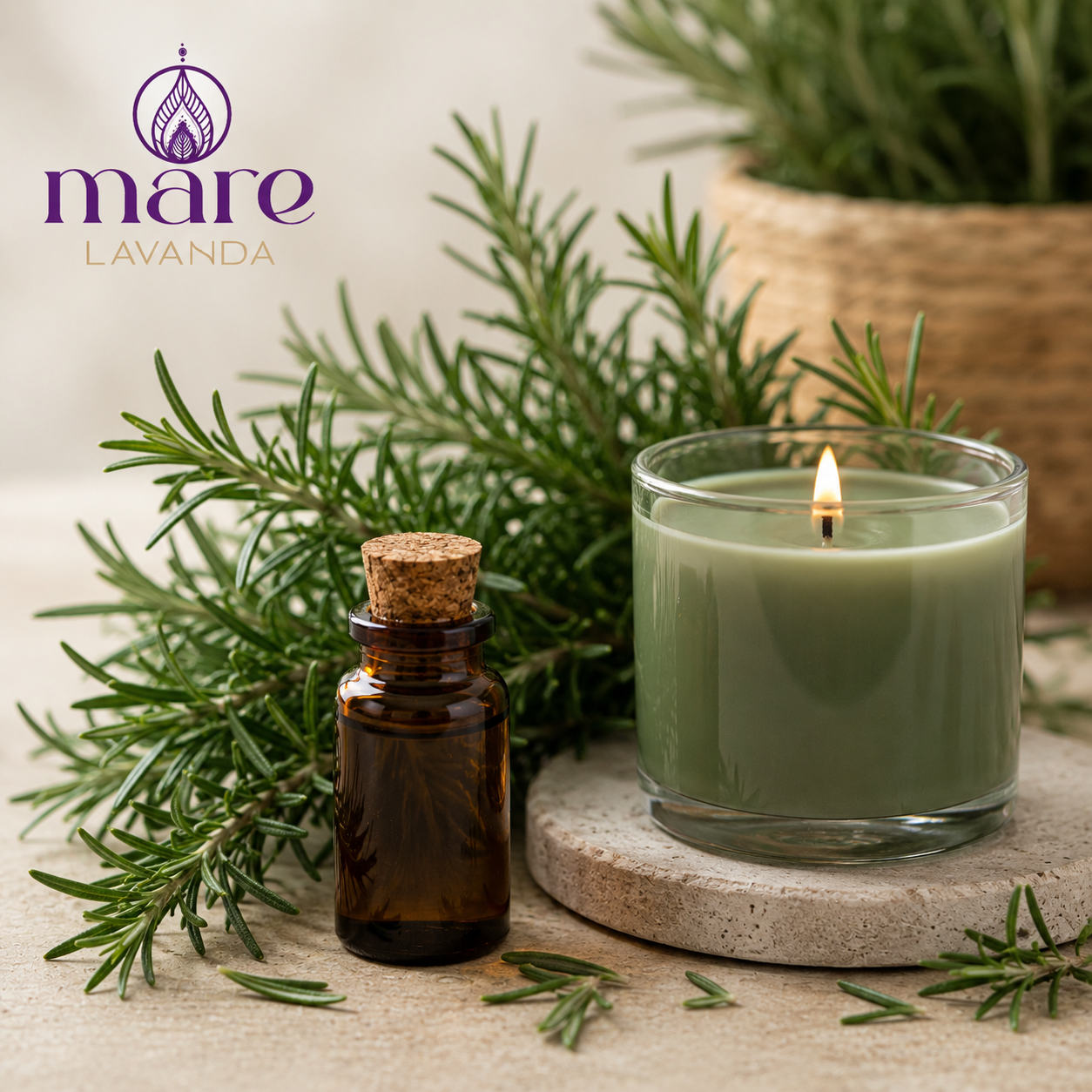 Fragancia Romero Mare Lavanda para velas, jabones, difusores y aromatizantes naturales.