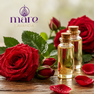 Fragancia Rosas Mare Lavanda para velas, jabones y aromatizantes.