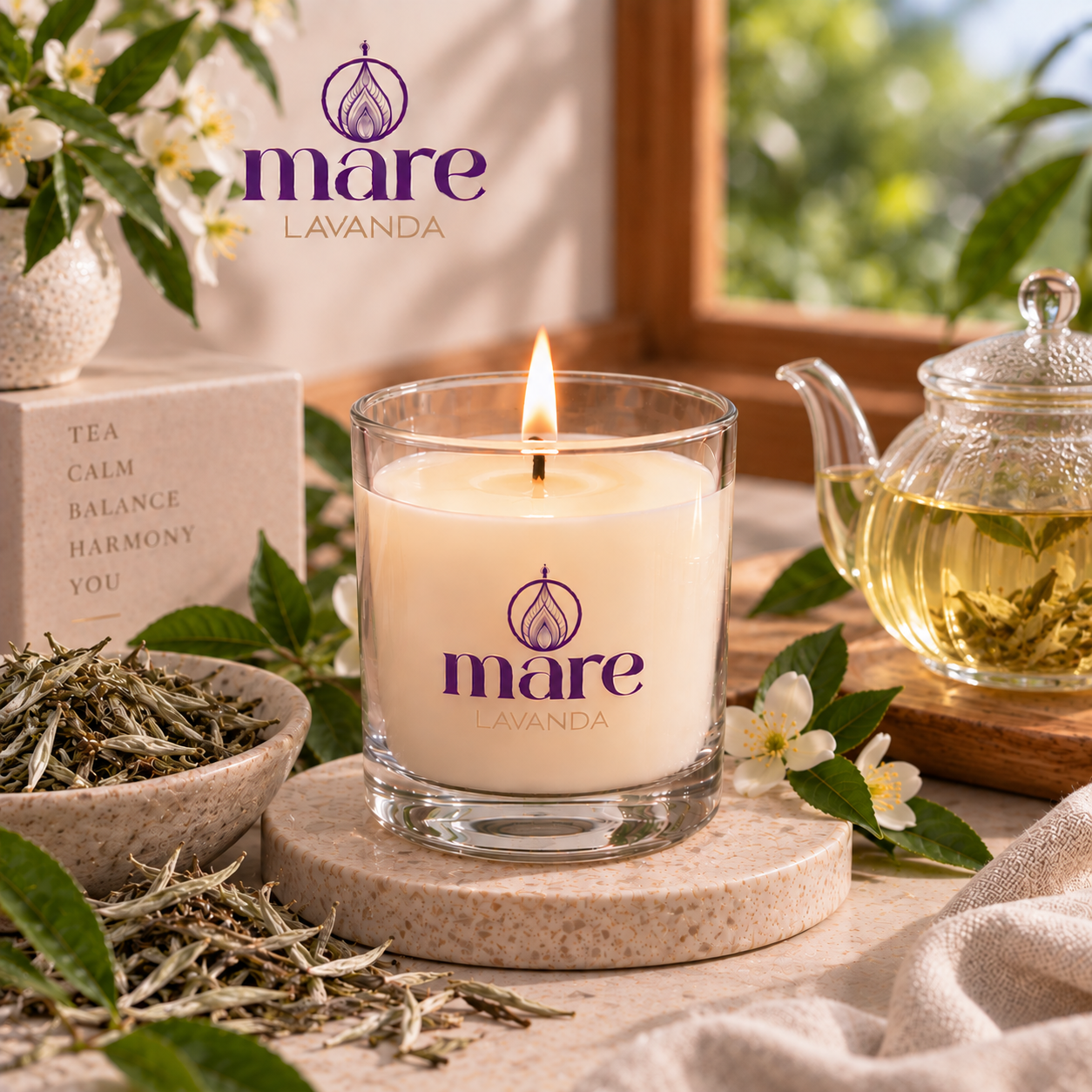 Fragancia Té Blanco Yin Zhen Mare Lavanda para velas, jabones, difusores y aromatizantes de aroma fresco, limpio, delicado y sofisticado.