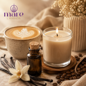 Fragancia Vainilla Latte Mare Lavanda para velas, jabones, difusores y aromatizantes gourmand.
