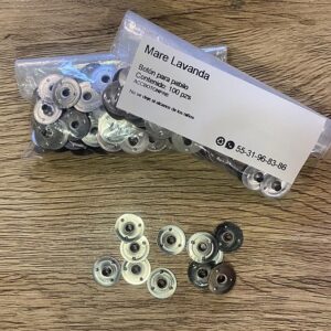 Ficha botón para pabilo (base) 100pz.