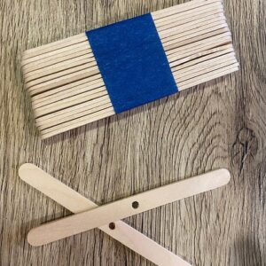 Centradores de pabilo elaborado en madera 20 pz.