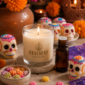 Fragancia Calaverita de Azúcar Mare Lavanda para velas, jabones, difusores y aromatizantes gourmand.