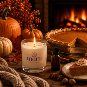 Fragancia Pumpkin Pie Mare Lavanda para velas, jabones, difusores y aromatizantes gourmand de otoño.