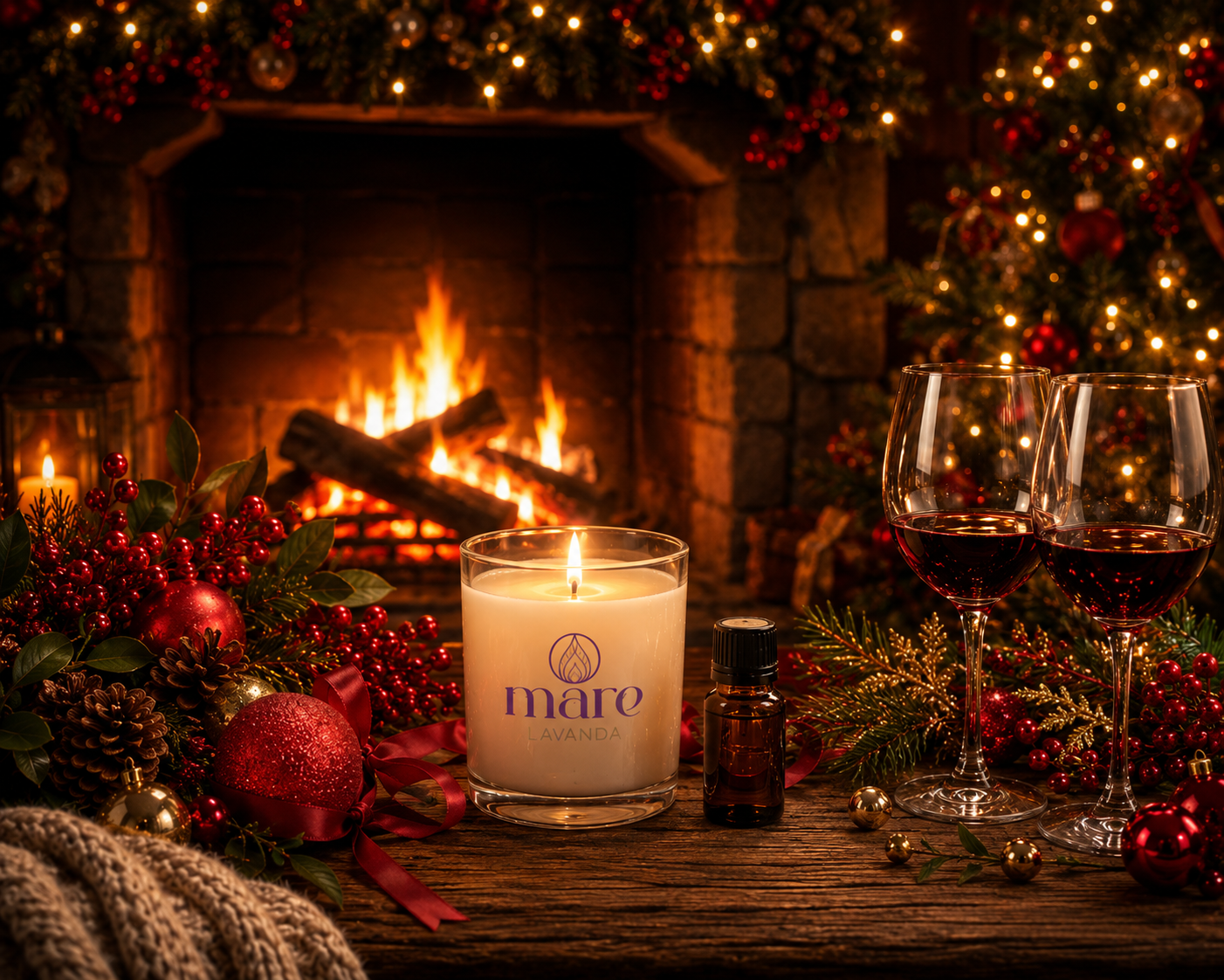 Fragancia Magia de Navidad Mare Lavanda para velas, difusores y aromatizantes con aroma especiado, cítrico y amaderado.
