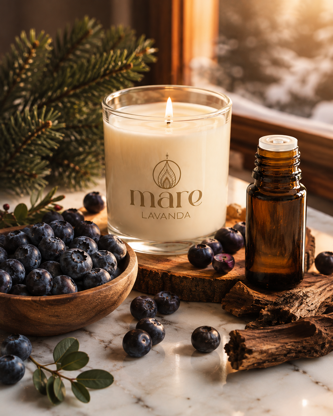 Fragancia Arándano Woods Mare Lavanda para velas, jabones, difusores y aromatizantes premium.