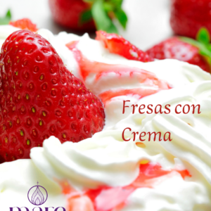 Fresas con crema