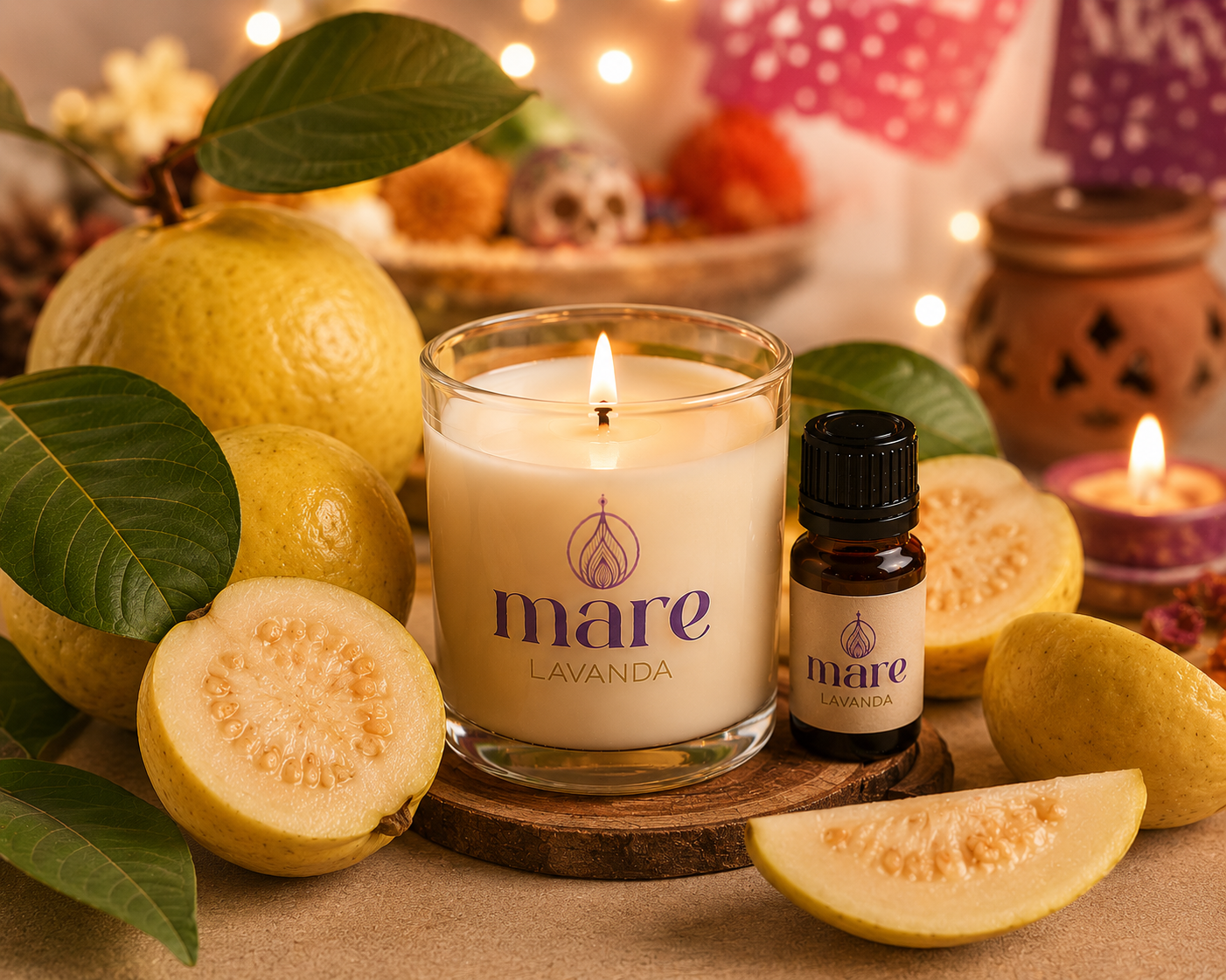 Fragancia Guayaba Mare Lavanda para velas, jabones, difusores y aromatizantes.