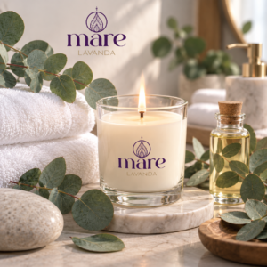 Fragancia Eucalipto Mare Lavanda para velas, jabones, difusores y aromatizantes de aroma fresco, herbal, verde y revitalizante.