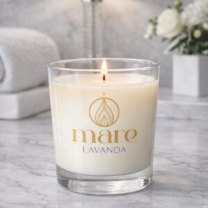 Vela artesanal aromática, de cera de soya, "Dublín" 245g