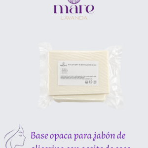 Base opaca jabón de glicerina con aceite de coco 1k